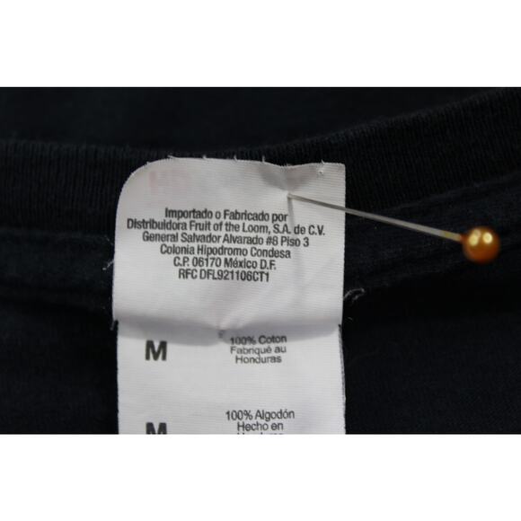 Men's Fruit of the Loom HD Cotton Graphic T-Shirt Woman & Pit Bull Sz M Black - Picture 5 of 7